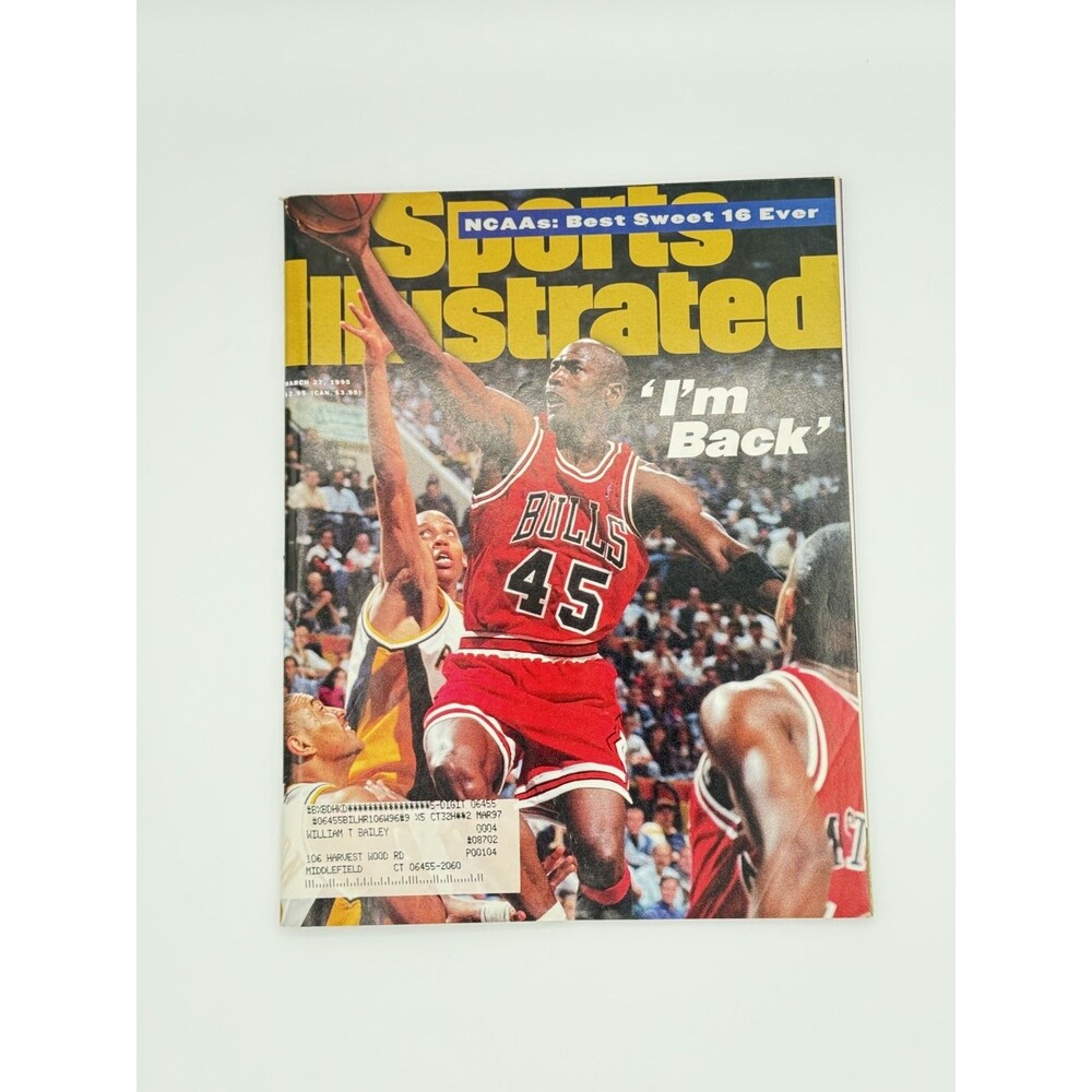 Michael Jordan  March 27, 1995 Sports Illustrated  "Im Back" Magazine